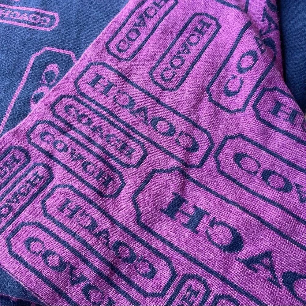 Coach Knit Scarf - Picture 3 of 10